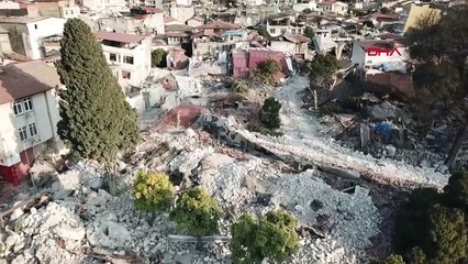 Antakya'da havadan son durum görüntüleri