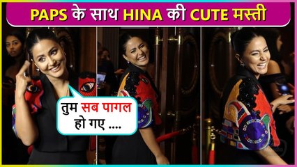 Hina Khan's Cute Moment With Paparazzi, Says Tum Sab Pagal...