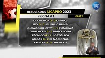 LigaPro 2023: Resultados de la fecha 1