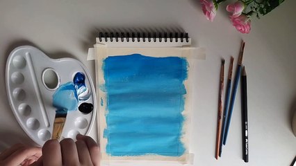 Acrylic Painting on Sketchbook l Ferris Wheel