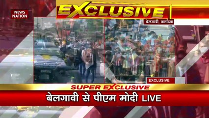 PM MODI : बेलगावी में पीएम मोदी का रोड शो