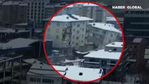 Malatya'da 3 kişinin enkaz altında olduğu, Çeçen Apartmanı'nın çökme anları ortaya çıktı!
