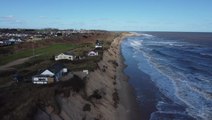 Norfolk beach closed as locals fear homes could fall into sea