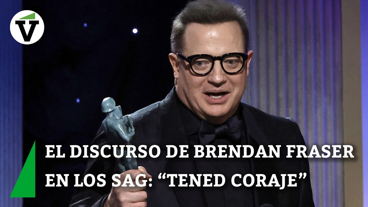 El inspiracional discurso de Brendan Fraser al ganar en los Premios SAG:  "Tened coraje"