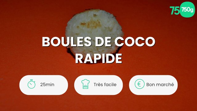 Boules de coco rapide
