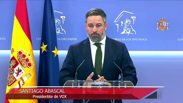 Vox registra en el Congreso la moción de censura de Tamames