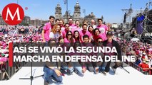 El Zócalo se pintó de rosa; así fue la concentración en defensa del INE en la CdMx