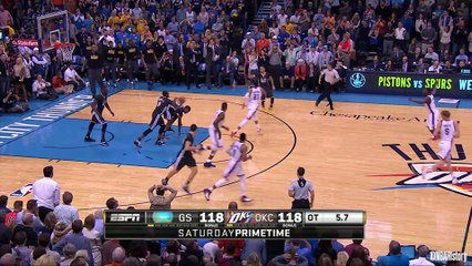This Date in NBA History: Stephen Curry long distance game-winner vs OKC in 2016