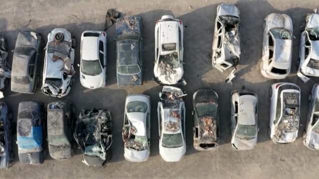 Depremde zarar gören araçlardan 761'i otoparka çekildi