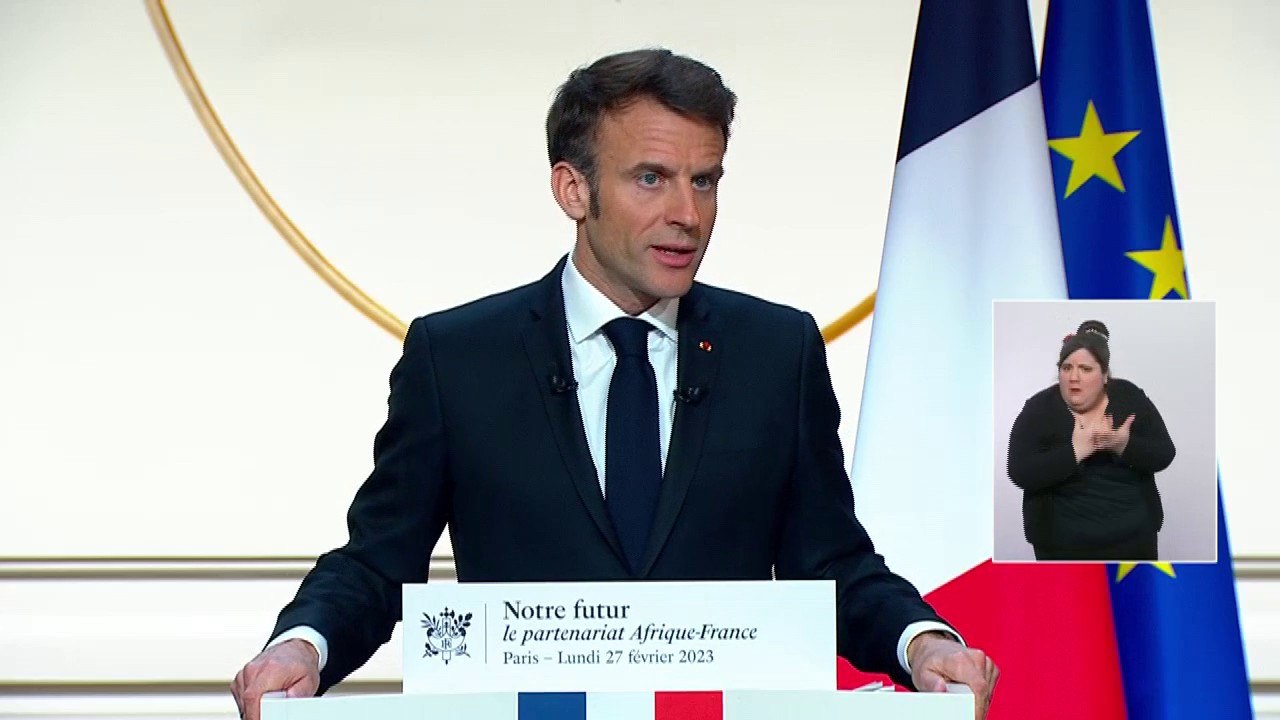 Emmanuel Macron:  "Nous avons des intérêts à défendre en Afrique"
