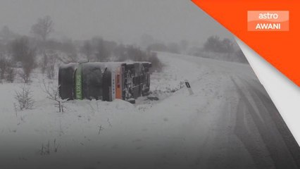 Ribut Salji | Ratusan individu terkandas di Croatia