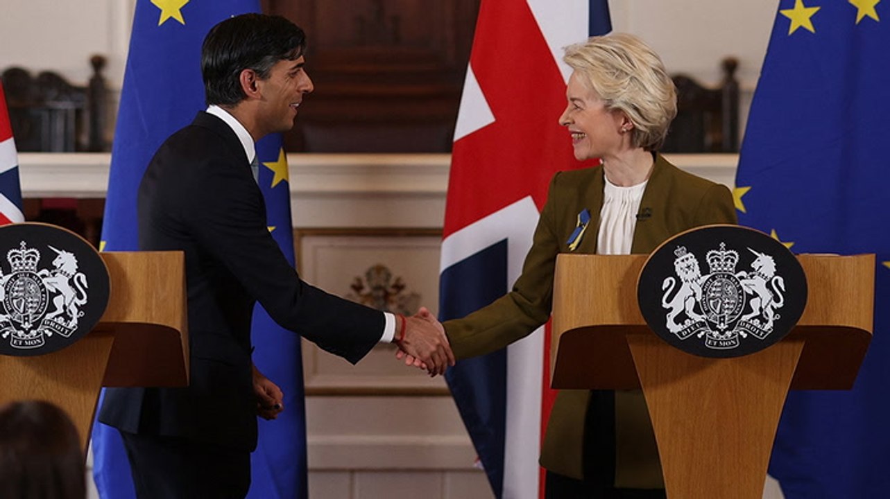 New Northern Ireland deal ‘removes any sense of border in the Irish Sea’, Sunak says