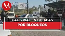 En Chiapas, registran 2 bloqueos carreteros contra actos arbitrarios de la policía