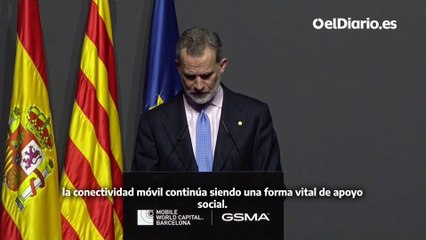 El rey Felipe VI subraya la importancia del móvil en el Mobile World Congress