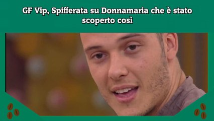 GF Vip, Spifferata su Donnamaria che è stato scoperto così
