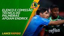 Elenco e comissão técnica do Palmeiras apoiam Endrick - LANCE! Rápido
