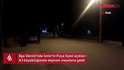 İzmir açıklarında korkutan deprem