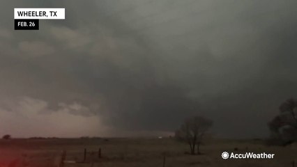 Tornado caught swirling over Texas