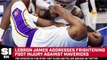 LeBron James Addresses Foot Injury After Lakers Beat Mavericks
