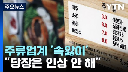 정부 압박에 주류업계 '속앓이'..."당장은 인상 안 해" / YTN