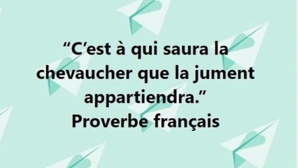 27) “Fais ce que je dis, ne fais pas ce que je fais.”.””Proverbe français