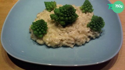 Risotto aux fromages et choux romanesco