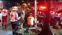 Cuatro lesionados dejó un aparatoso choque sobre avenida Héroes de Nacozari en colonia Ferrocarril