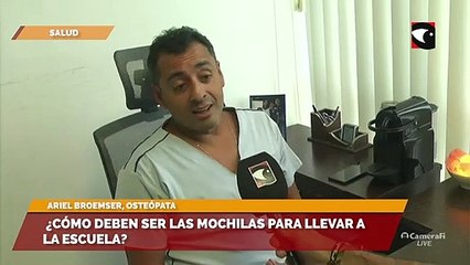 ¿Cómo deben ser las mochilas para llevar a la escuela?