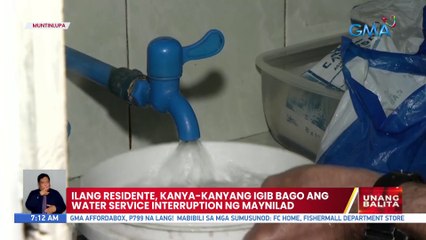 Ilang residente, kanya-kanyang igib bago ang water service interuption ng Maynilad | UB