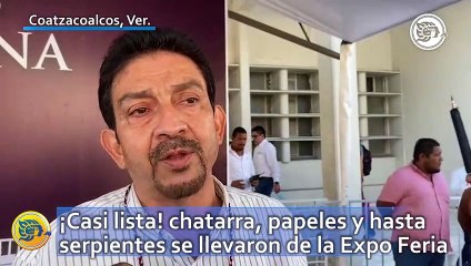 ¡Casi lista! chatarra, papeles y hasta serpientes se llevaron de la Expo Feria