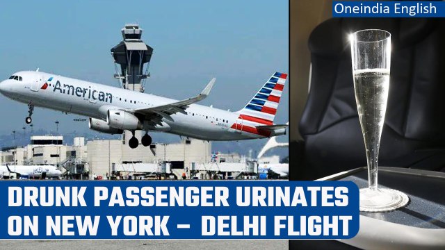 Drunk passenger allegedly urinates on fellow passenger on New York to Delhi flight | Oneindia News