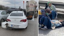 TEM Otoyolu Kocaeli geçişinde 23 araç birbirine girdi! 11 kişi yaralandı