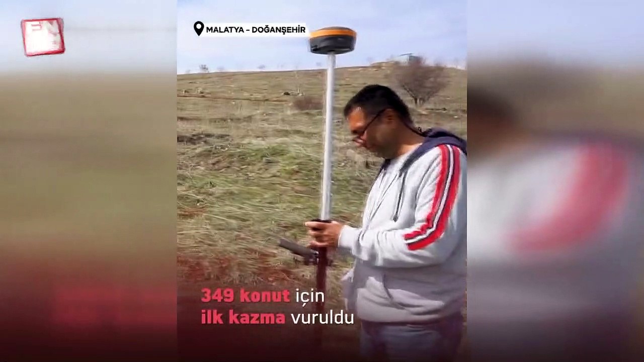 Kahramanmaraş merkezli depremden etkilenen Doğanşehir’de de kazma vuruldu