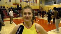 Interview maritima: Aude Kernevez après la victoire de Martigues Sport Basket contre Cournon