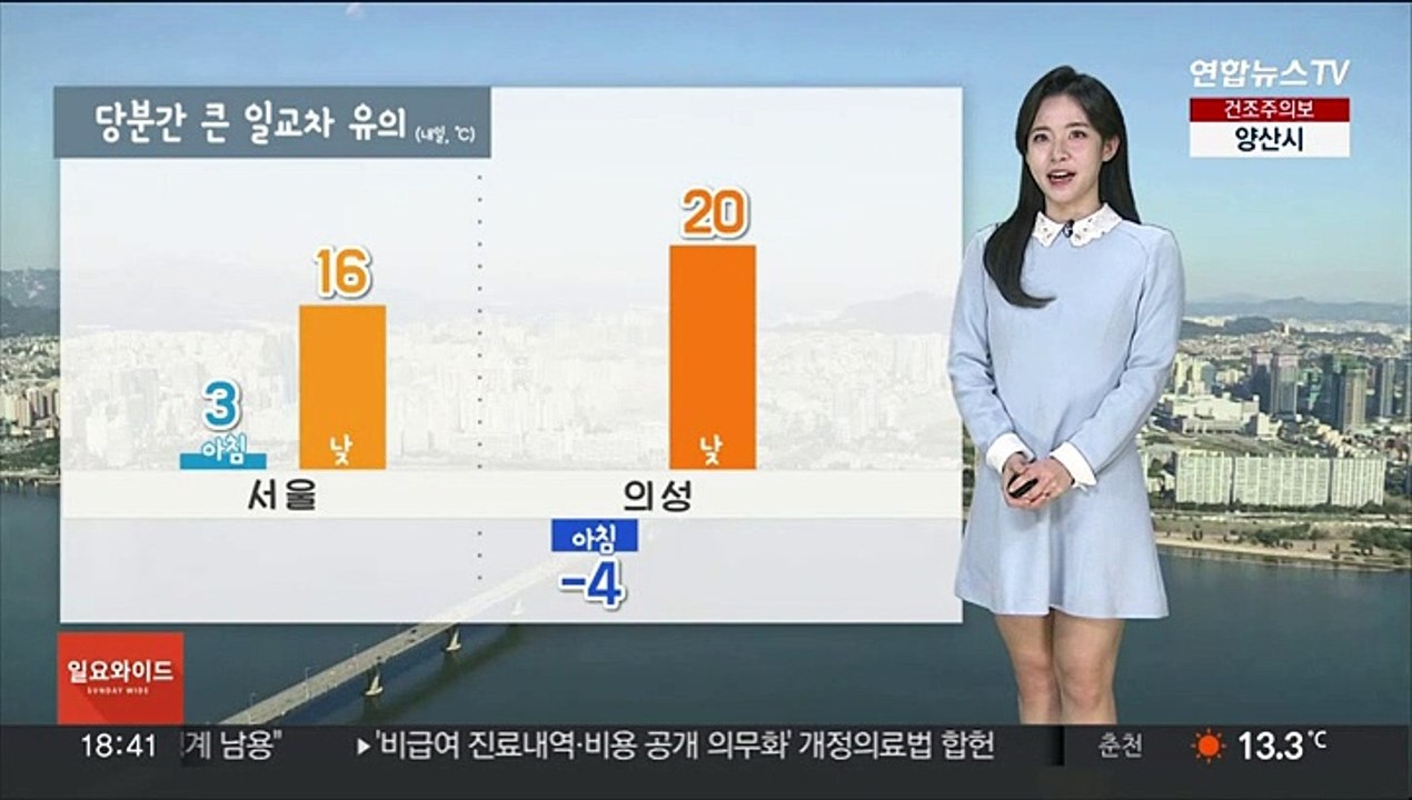 [날씨] 당분간 큰 일교차 유의…대기 건조, 화재 유의