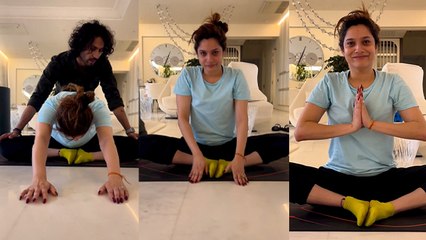 Скачать видео: Ankita Lokhande Leg Stretching Workout करते बुरा हाल, Leg Stretching करने से क्या होता है | Boldsky