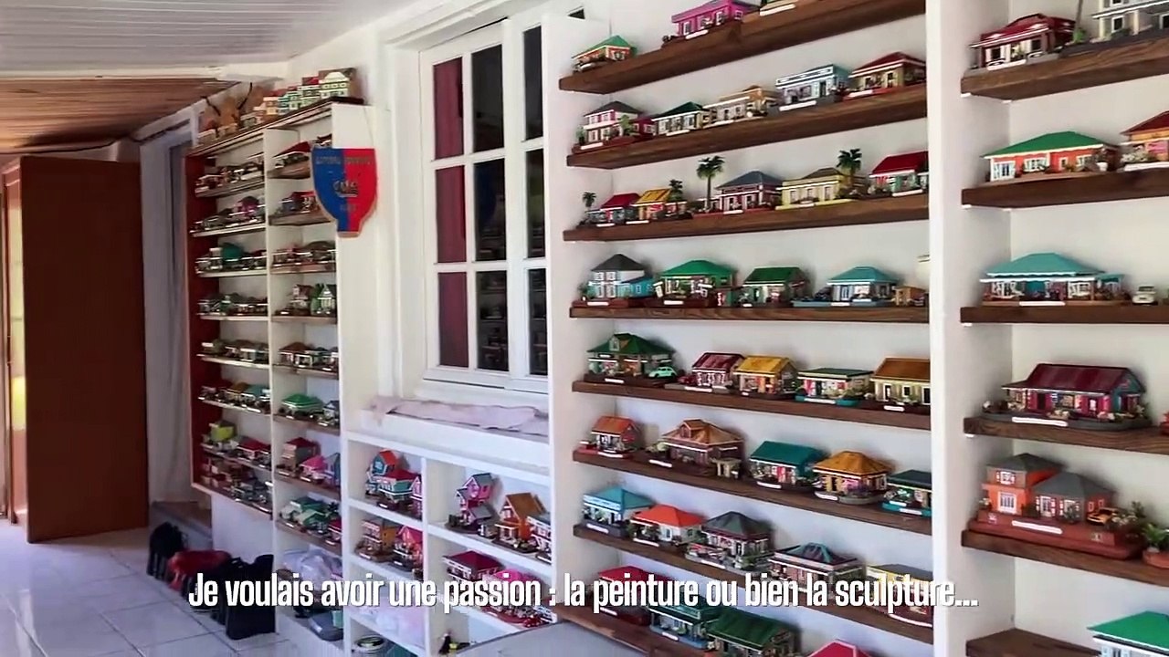Fred, grand collectionneur de mini-cases créoles