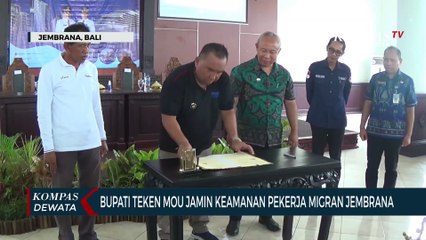 Bupati Jembrana Teken Mou, Jamin Keamanan PMI Jembrana