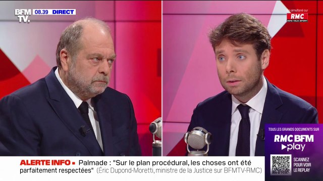 Éric Dupond-Moretti ne se satisfait pas de la baisse de 30% des dossiers de justice