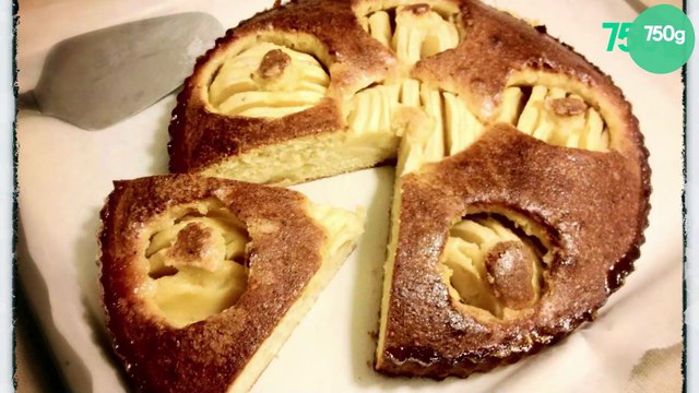Gâteau aux pommes caramélisées maison