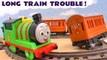 Thomas and Friends PERCY's Long Train Story with Toy Trains Annie and Clarabel