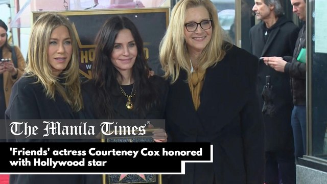 'Friends' actress Courteney Cox honored with Hollywood star
