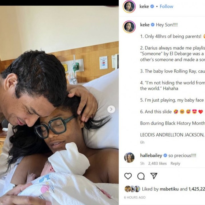 Nope star Keke Palmer gives birth: 'Hey son'