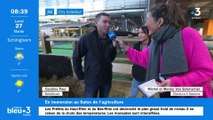 En direct du salon de l'agriculture 2023 : Michel et Marine Van Simmertier, Ovalie la vache star