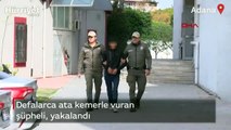 Adana'da ata kemerle vuran şüpheli, yakalandı