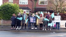 Teachers striking at Parklands High School, Chorley
