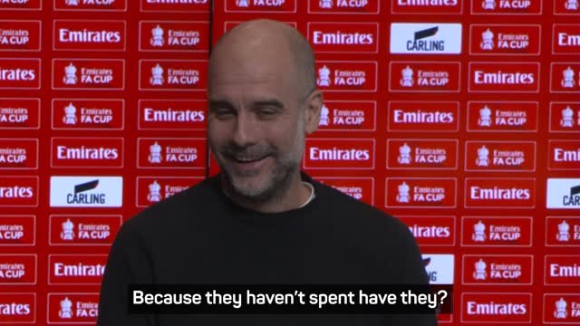 Guardiola takes cheeky swipe at Manchester United's title challenge