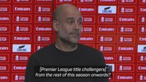 Guardiola takes cheeky swipe at Manchester United's title challenge