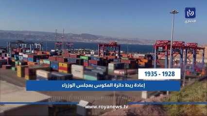 تاريخ الجمارك في الأردن منذ تأسيس الإمارة