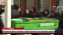 Hatay'da depremde hayatlarını kaybeden 4 kişilik aile Sivas'ta son yolculuğuna uğurlandı